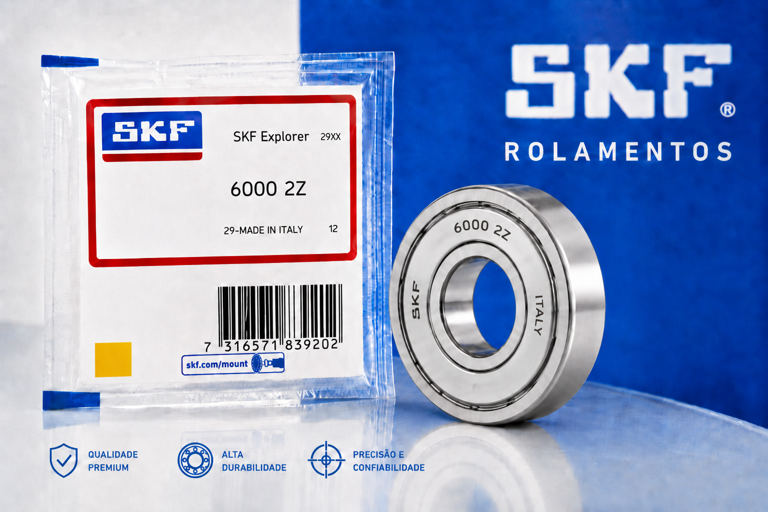 ROLAMENTO 6000 2Z SKF