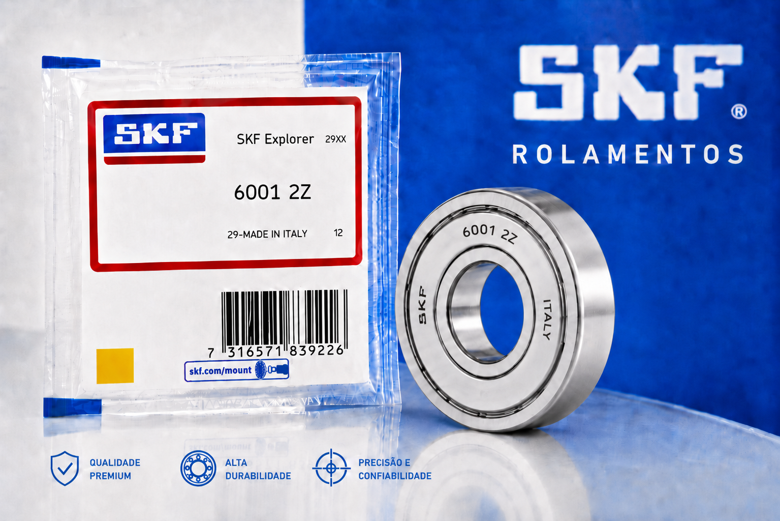 ROLAMENTO 6001 2Z SKF