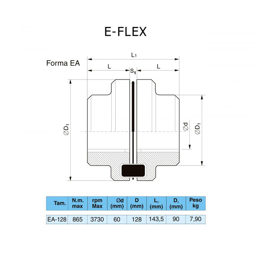 ACOPLAMENTO EFLEX E-128 - Imagem 3